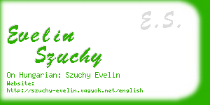 evelin szuchy business card